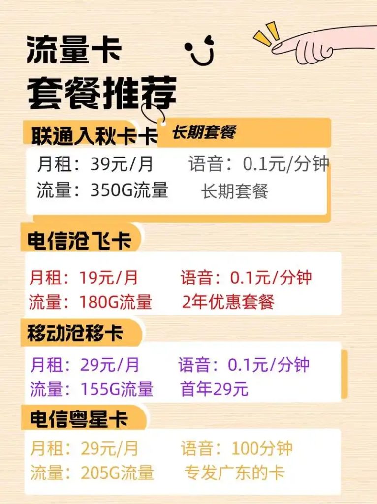 月租少流量多,移动卡超值套餐精选推荐-赫兹号卡网-赫兹通讯