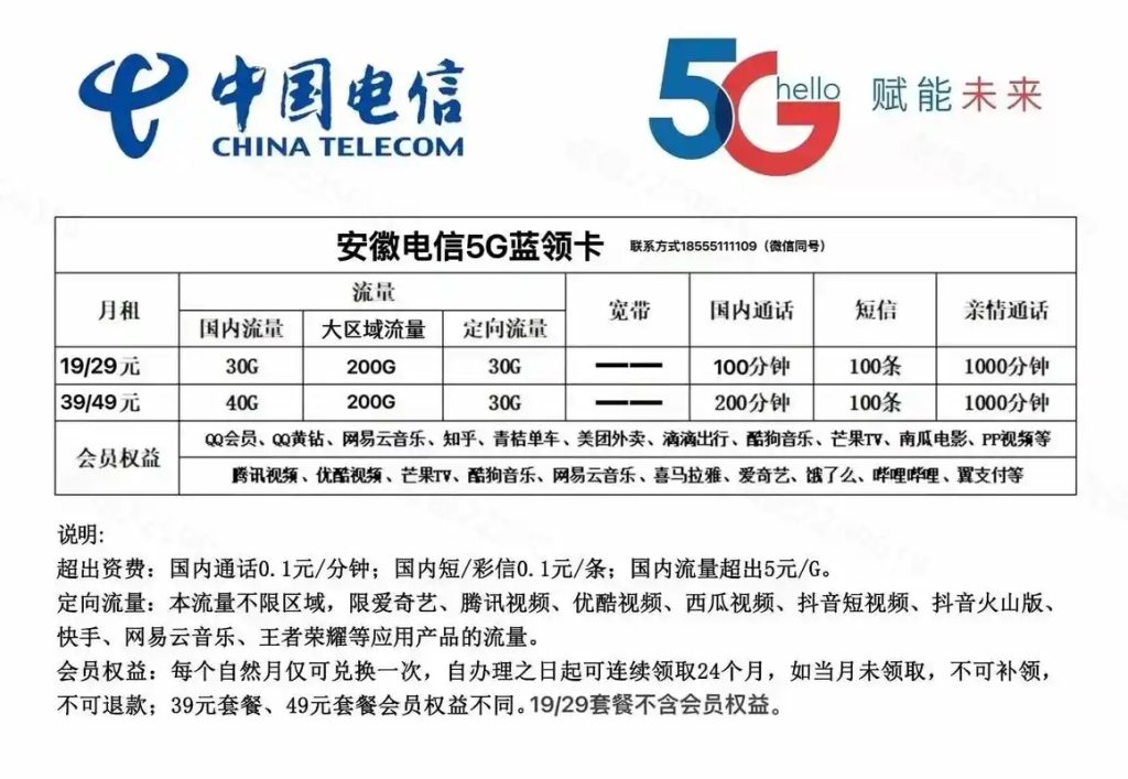 安徽电信5G套餐怎么选?资费+办理+避坑全攻略-赫兹号卡网-赫兹通讯