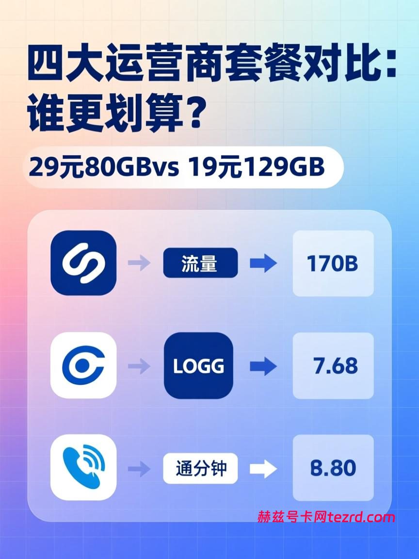 四大运营商79元线下套餐实测,到底谁才是性价比之王?-赫兹号卡网-赫兹通讯