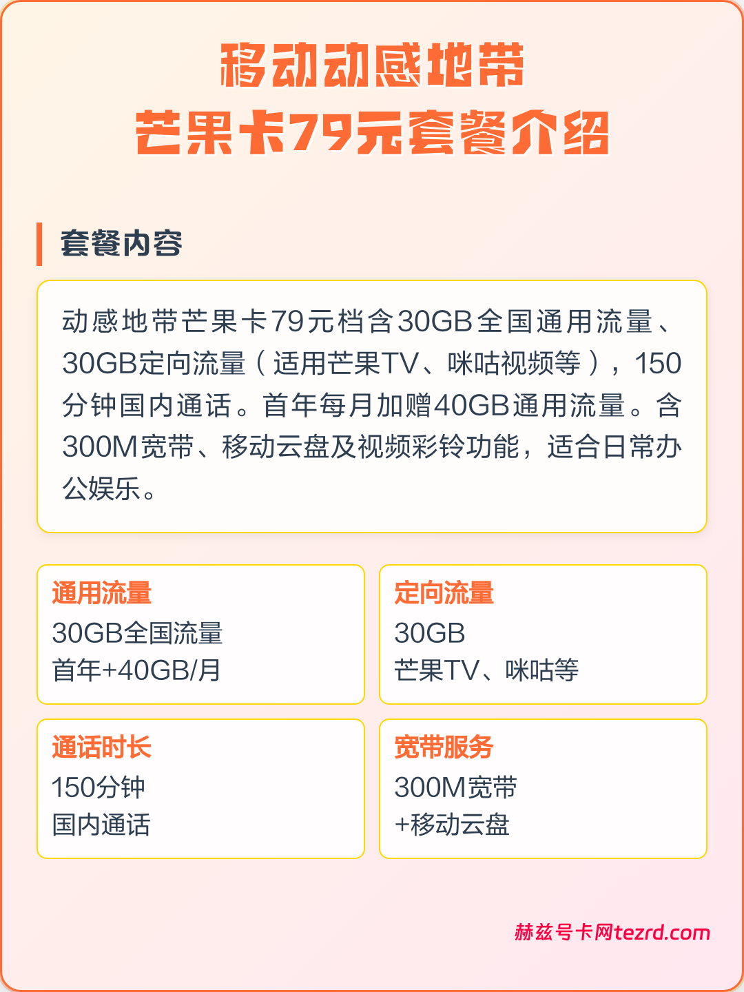 深度测评移动“动感地带芒果卡”,年轻人的流量新选择?-赫兹号卡网-赫兹通讯