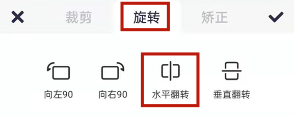 水平翻转