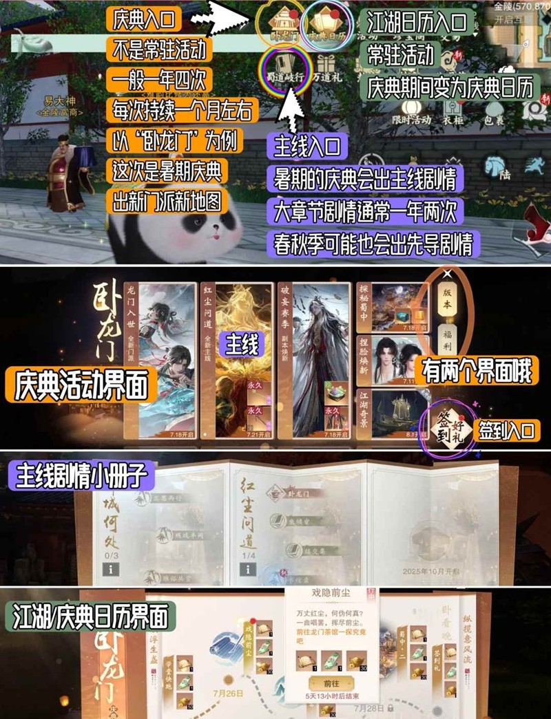 一梦江湖庆典活动入口全解析(萌新必看)