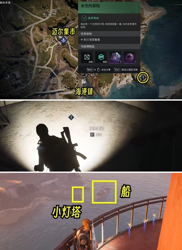 任务追踪点示意图