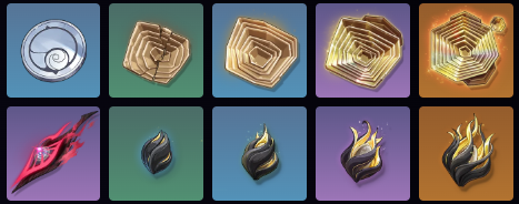 天赋材料示意图