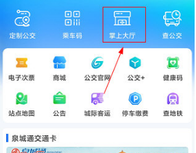 步骤1：进入掌上大厅