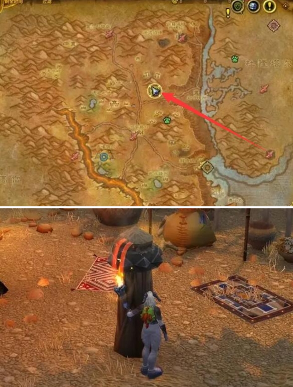 北贫瘠之地坐标示意图