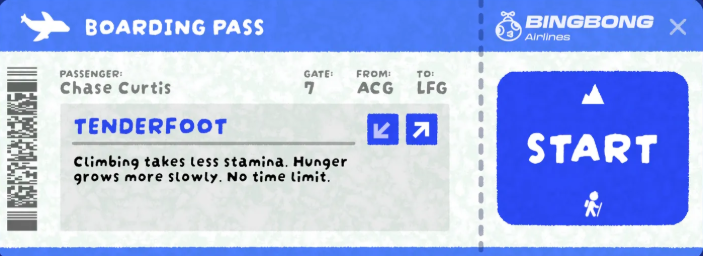 郊游难度示意图