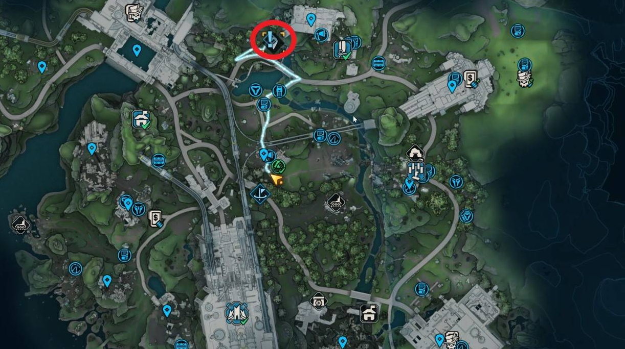 任务起始点:地图标记