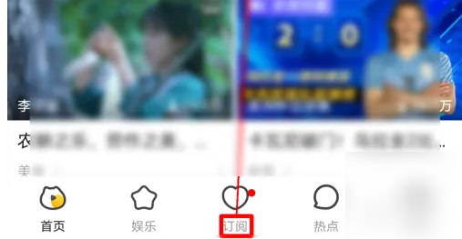 订阅页面入口