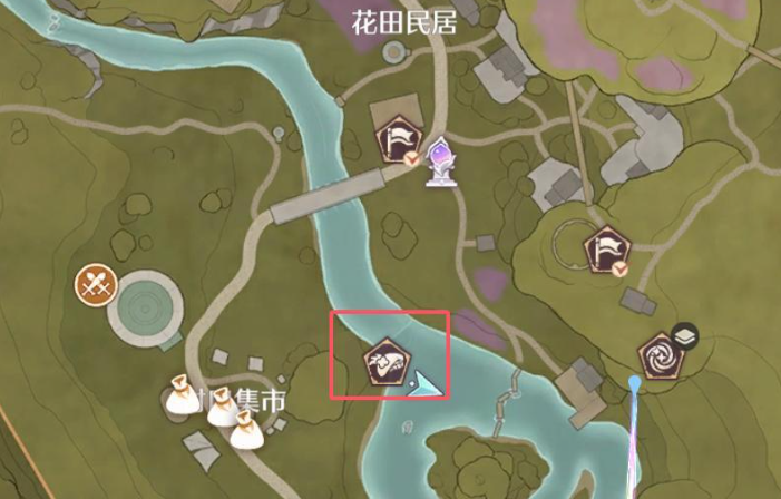 巨型画帽鸡位置示意图