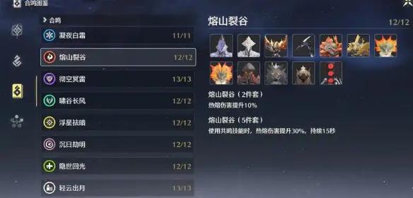 熔山裂谷五件套效果展示