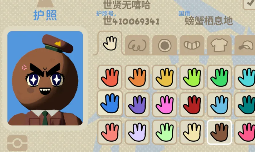 护照界面示意图