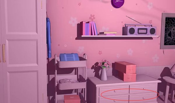 矮柜位置示意图