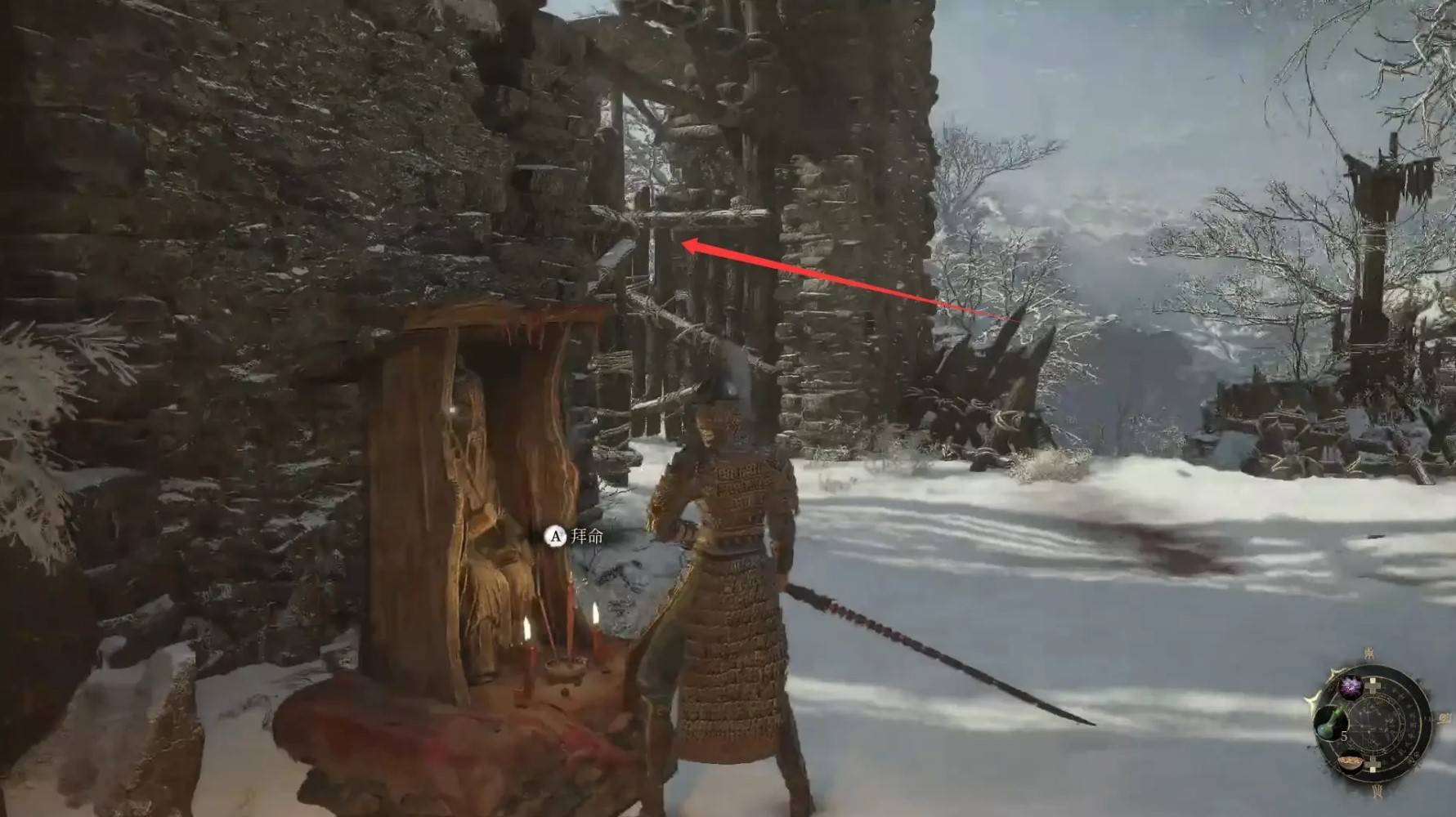 第一扇大门位置示意图