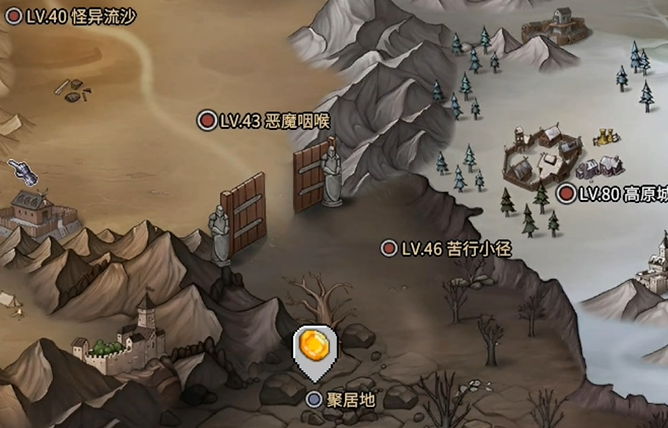 副本选择示意图