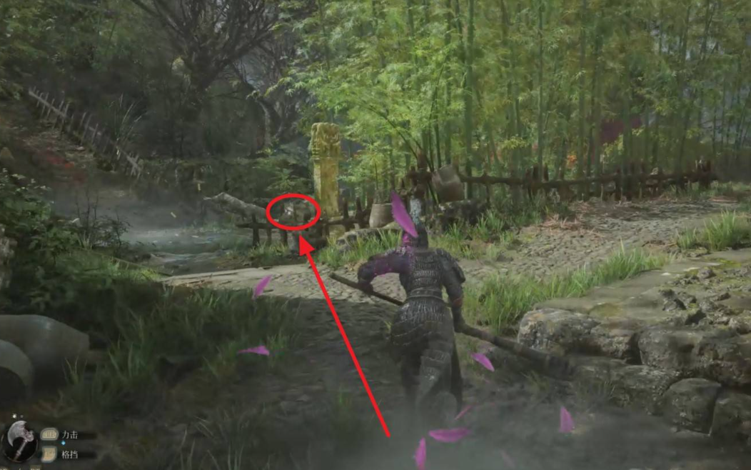 竹林石碑位置示意图