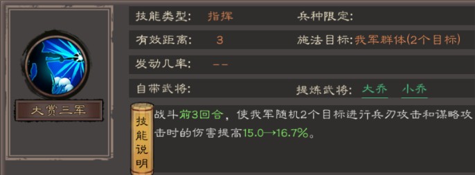 技能搭配示意图