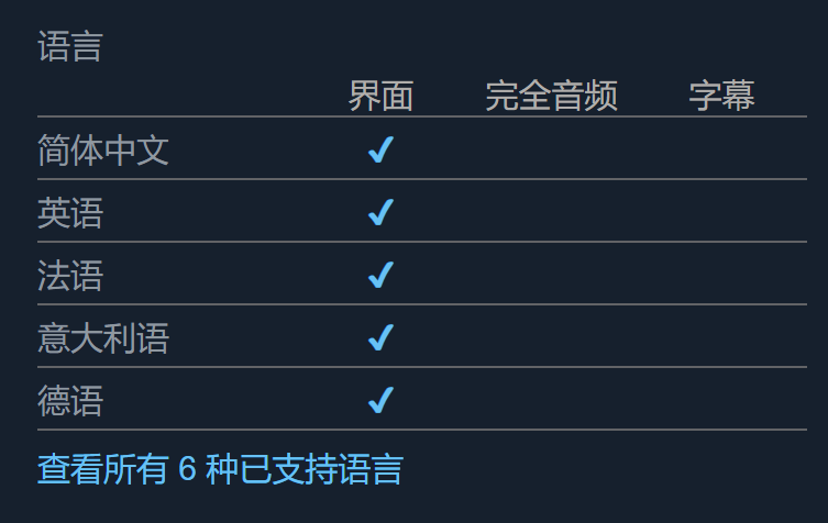 中文界面示意图