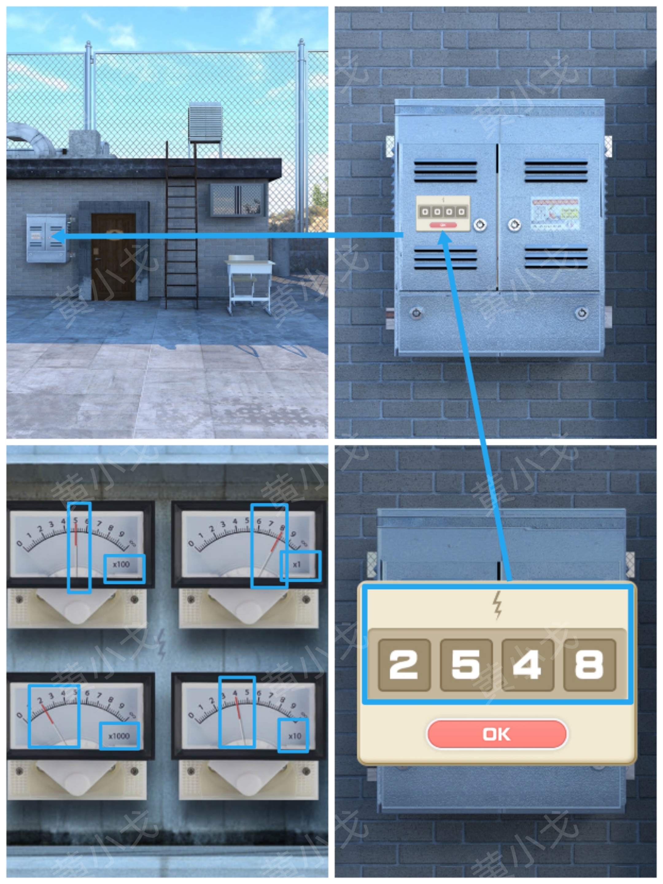 电箱密码示意图