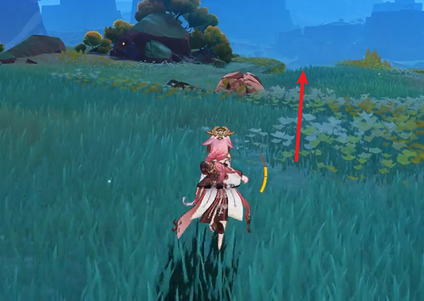 前进方向示意图