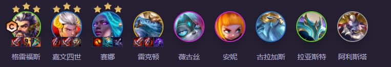阵容英雄示意图
