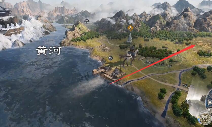 黄河岸边采集辉石