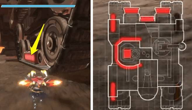 巨神红色弱点位置示意图