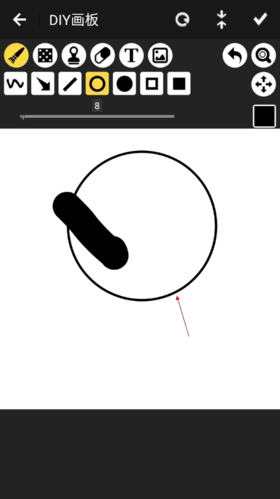 iArtBook绘制圆形全流程