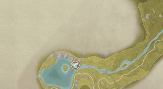 目标区域位置示意图