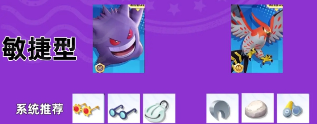 敏捷型宝可梦持有物示意图