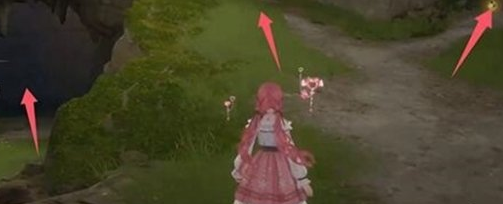 洞窟路径示意图