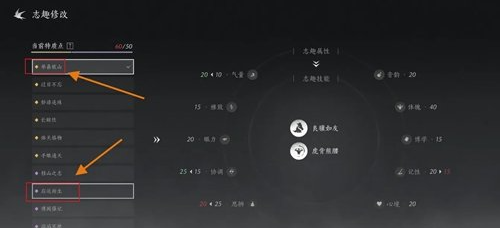 特性组合示例