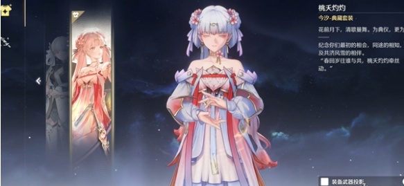 武器投影设置界面