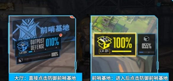 防御前哨基地资源积累示意图