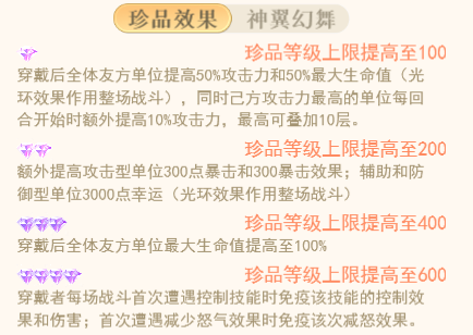 珍品效果属性图1