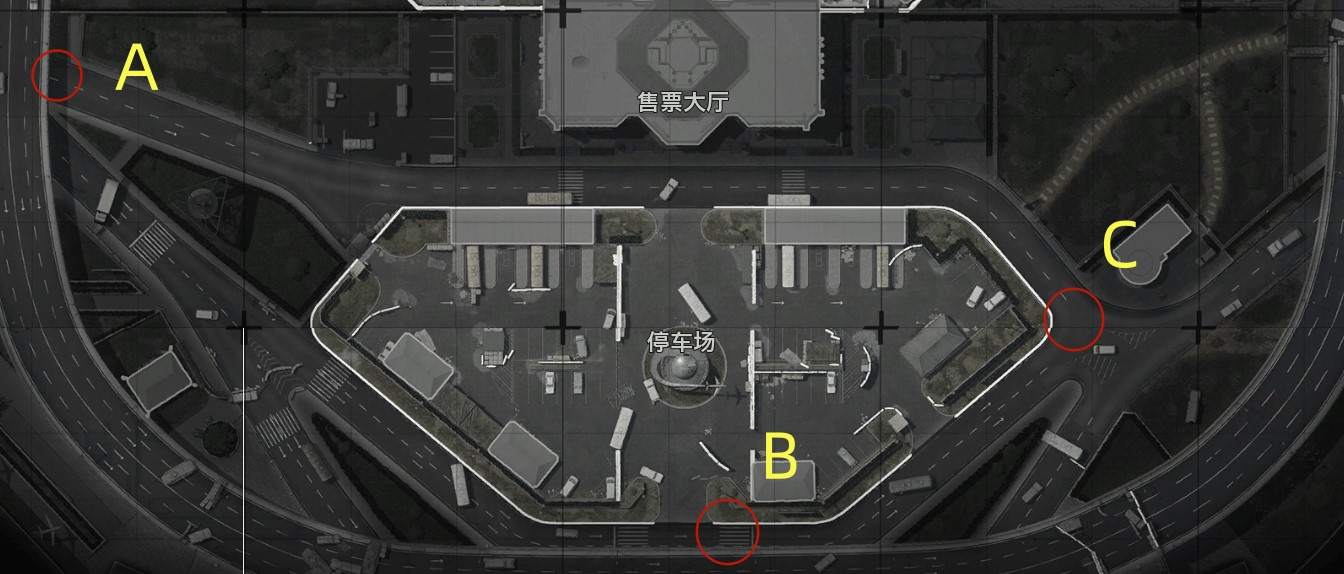 机场停车场地图