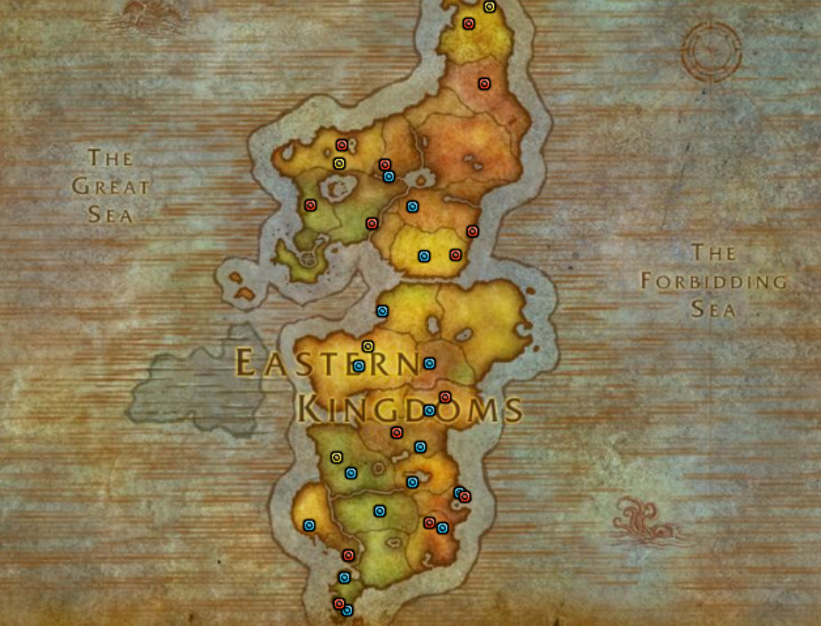 东部王国篝火分布