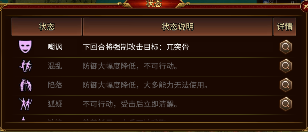 嘲讽状态示意图