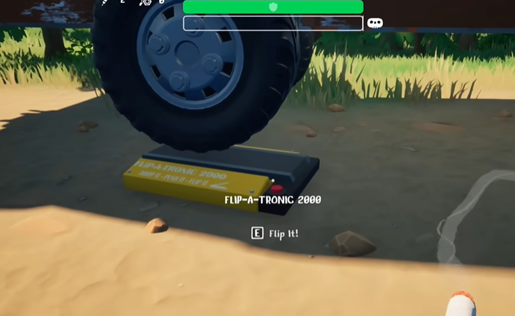 轮胎压住弹力顶