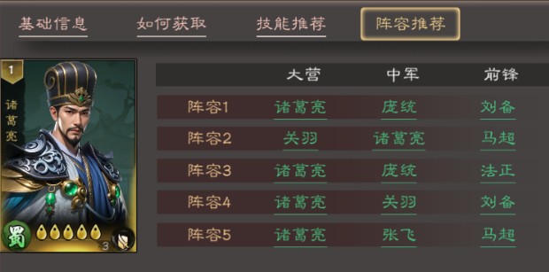 三国乱世霸王:诸葛亮3队直接封神-景澄手游网