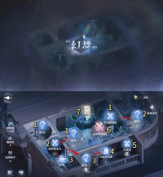 世界之外关卡顺序示意图