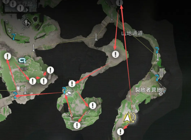 入口及医疗站区域