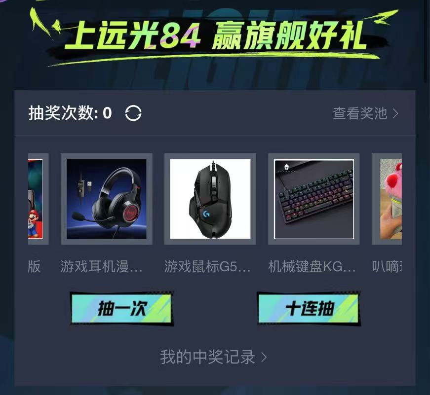 投稿抽奖示意图