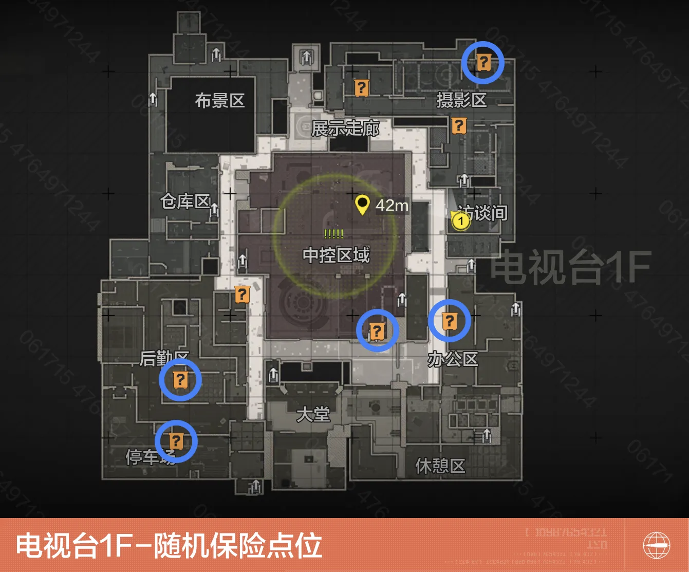 电视台物资点示意图