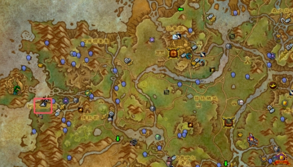 任务起始位置示意图