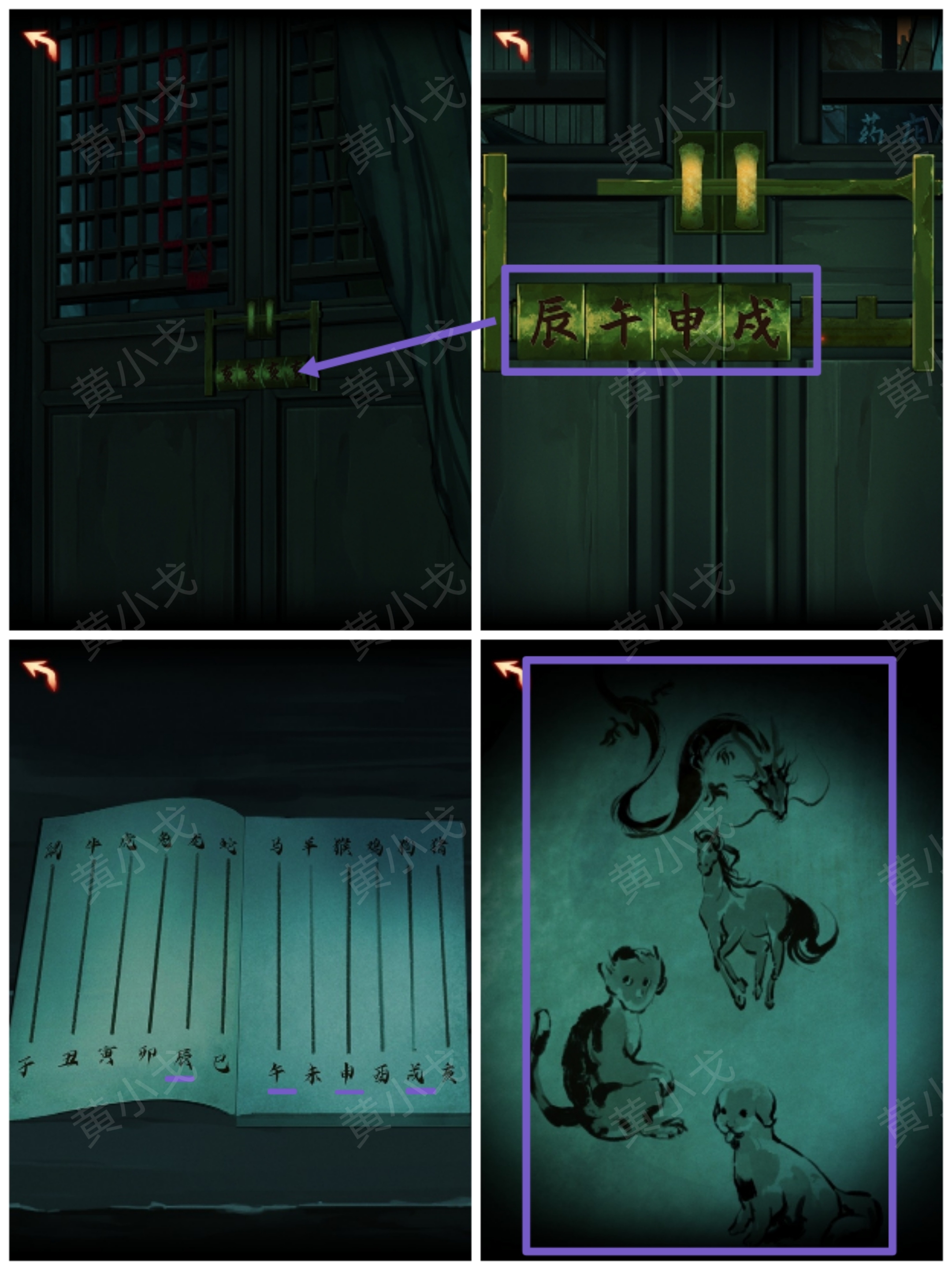 密码锁调整示意图