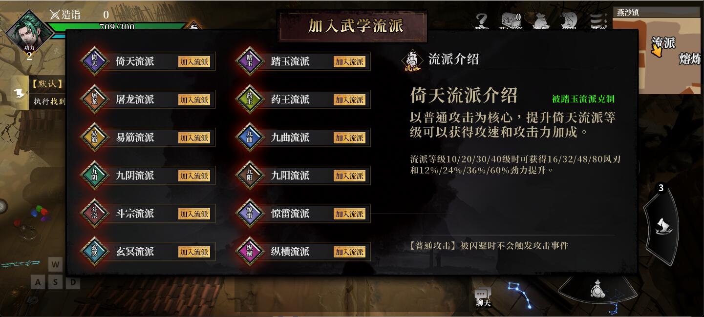 流派技能树