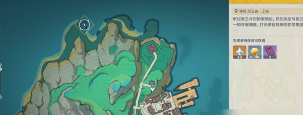 任务起始位置地图示意