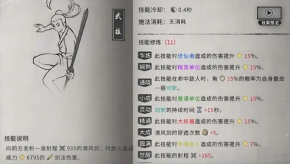 轮回指与灵虚爆技能联动示意图