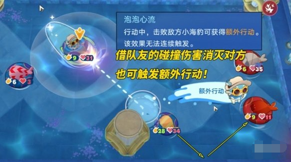 奇美拉泡泡连击示意图